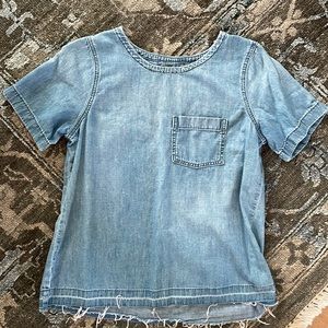 Madewell Chambray Denim Top